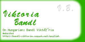 viktoria bandl business card